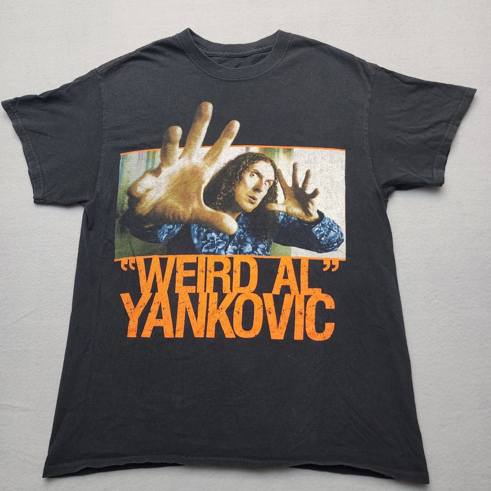 Weird Al Yankovic 2018 Ill-Advised Vanity Tour Shirt Mens Black Graphic Tee S